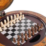 NG023 Red Globe 13 inches with chess holder with 4 legs stand 